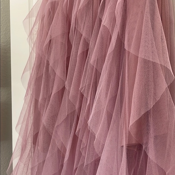 Very J Layered Mauve Tulle Midi Skirt - Picture 3 of 4